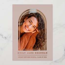 Tarjeta fotográfica de grado de Invitación de grad