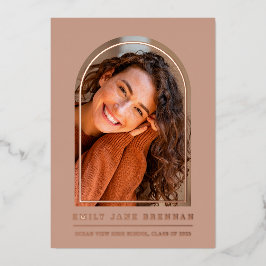 Tarjeta fotográfica de grado de Invitación de grad