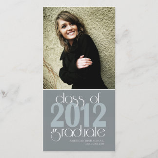 Tarjeta fotográfica de graduación de secundaria de