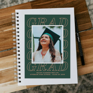 Tarjeta fotográfica de graduación de tipografía ve