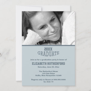 Tarjeta fotográfica de graduado 20XX