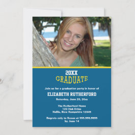 Tarjeta fotográfica de graduado 20XX