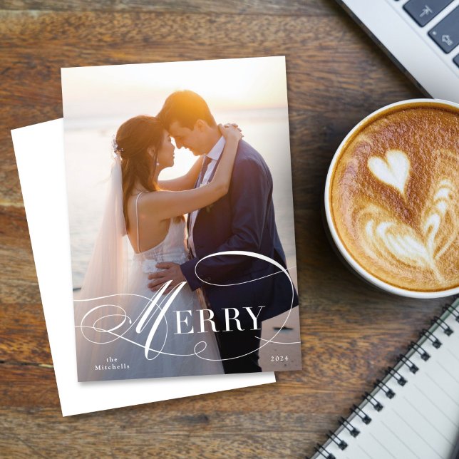 Tarjeta fotográfica de guión florido formal (Subido por el creador)