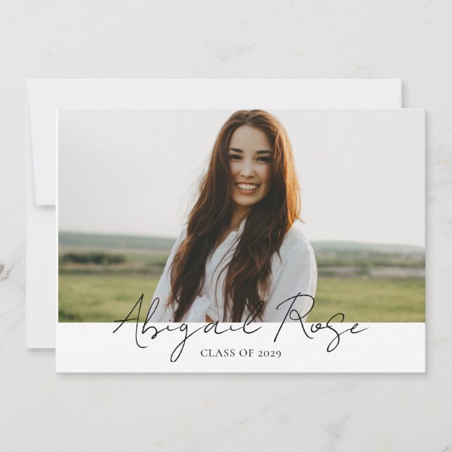 Tarjeta fotográfica de guión moderno 2023 3 (Anverso)