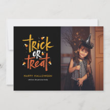 Tarjeta fotográfica de Halloween con maíz dulce de