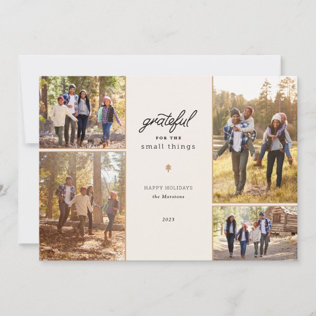 Tarjeta fotográfica de Holiday 4 Gratis (Anverso)