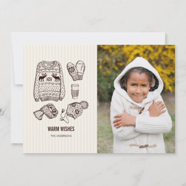 Tarjeta fotográfica de Holiday Essentials Warm (Anverso)
