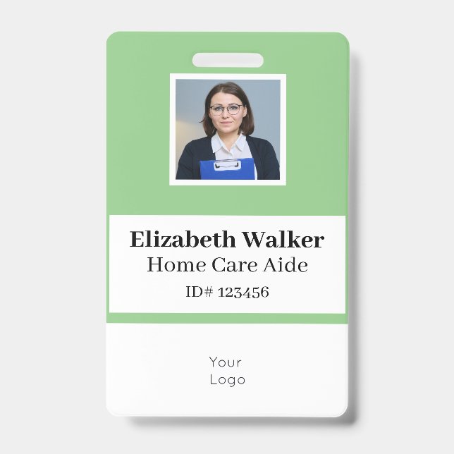 Tarjeta fotográfica de identificación personalizad (Front)