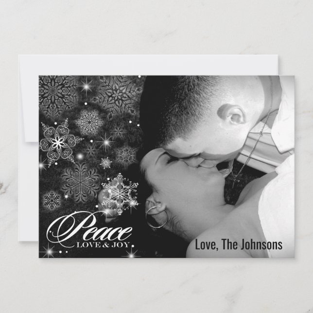 Tarjeta fotográfica de invierno para Navidades XMA (Anverso)