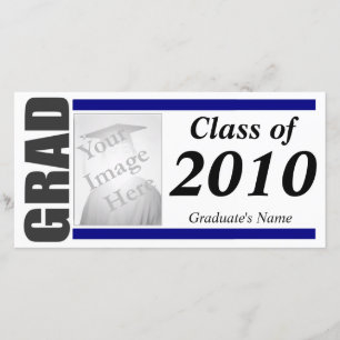 Tarjeta fotográfica de invitación a graduación - a