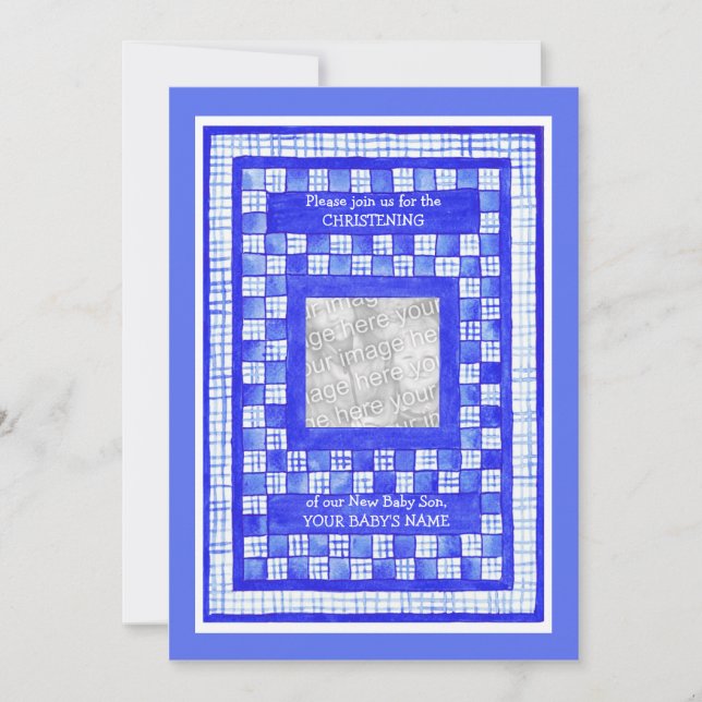 Tarjeta fotográfica de invitación a la cristiandad (Anverso)