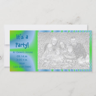 Tarjeta fotográfica de invitación a la fiesta de t