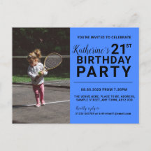 Tarjeta fotográfica de invitación al cumpleaños nú