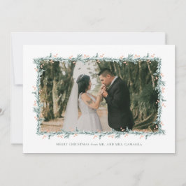 Tarjeta fotográfica de Invitación Boda navidades