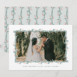Tarjeta fotográfica de Invitación Boda navidades