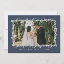 Tarjeta fotográfica de Invitación Boda navidades