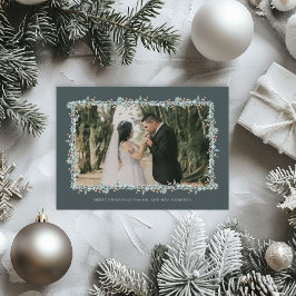 Tarjeta fotográfica de Invitación Boda navidades