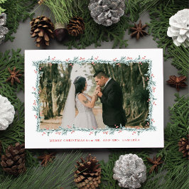 Tarjeta fotográfica de Invitación Boda navidades