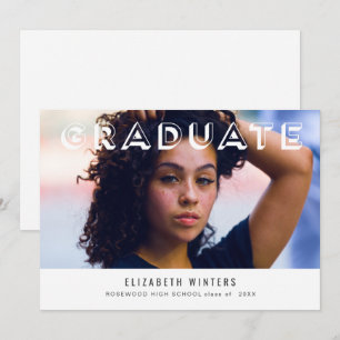 Tarjeta fotográfica de Invitación de grado 2019 - 