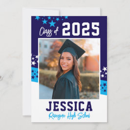 Tarjeta fotográfica de Invitación de graduación