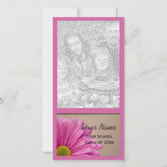 Tarjeta fotográfica de Invitación de graduación de (Anverso)