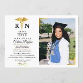 Tarjeta fotográfica de Invitación de graduación de