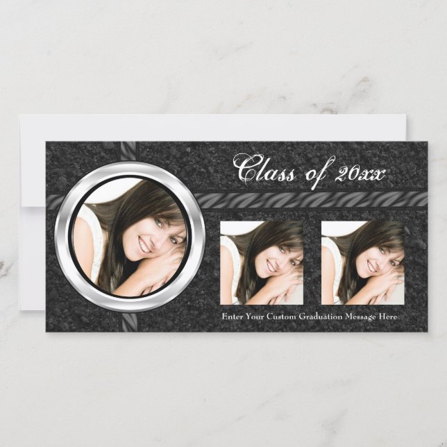 Tarjeta fotográfica de Invitación de graduación ne (Anverso)