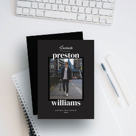 Tarjeta fotográfica de Invitación de graduación ne