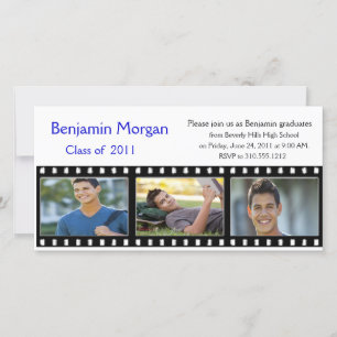 Tarjeta fotográfica de Invitación de graduación Ti