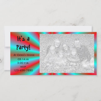 Tarjeta fotográfica de invitación de la fiesta Est