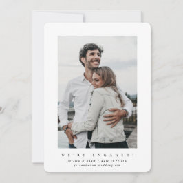 Tarjeta fotográfica de Invitación mínima de compro