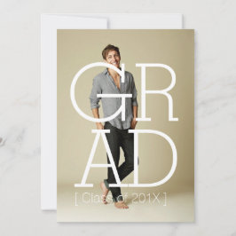 Tarjeta fotográfica de invitación para fiesta de G