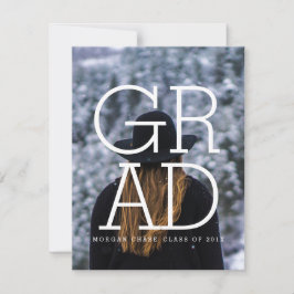 Tarjeta fotográfica de invitación para fiesta de G