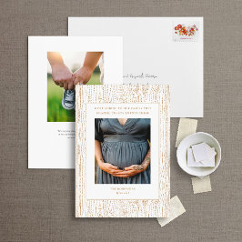 Tarjeta fotográfica de Invitación preñada de árbol