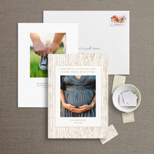 Tarjeta fotográfica de Invitación preñada de árbol