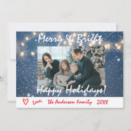 Tarjeta fotográfica de la familia Feliz de las Fie