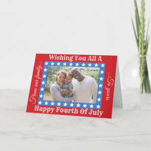Tarjeta fotográfica de la familia Happy Cuarto de