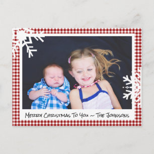 Tarjeta fotográfica de la familia Merry Christmas