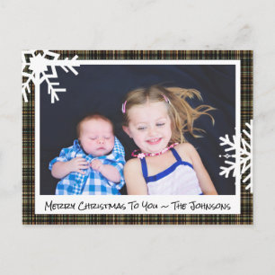 Tarjeta fotográfica de la familia Merry Christmas