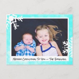 Tarjeta fotográfica de la familia Merry Christmas