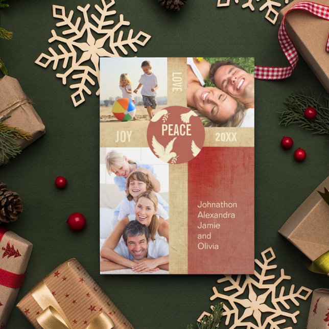 Tarjeta fotográfica de la familia Peace on Earth (Subido por el creador)
