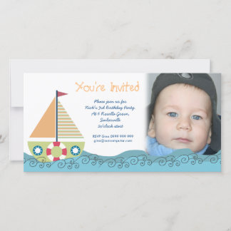 Tarjeta fotográfica de la fiesta de cumpleaños de