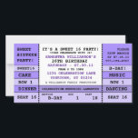 Tarjeta fotográfica de la invitación al concierto<br><div class="desc">Super divertido concierto tipo invitación que personalizas para la fabulosa celebración dulce dieciséis de tu propia hija</div>