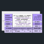Tarjeta fotográfica de la invitación al concierto<br><div class="desc">Super divertido concierto tipo invitación que personalizas para la fabulosa celebración dulce dieciséis de tu propia hija</div>