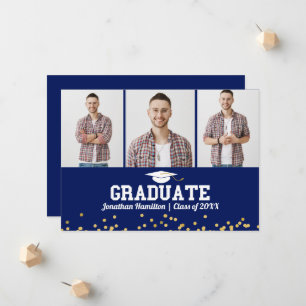 Tarjeta fotográfica de la Invitación de graduación