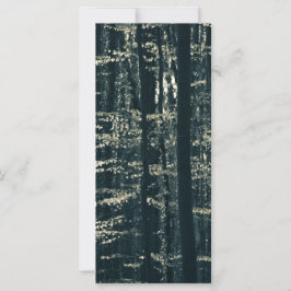 Tarjeta fotográfica de la naturaleza del bosque de