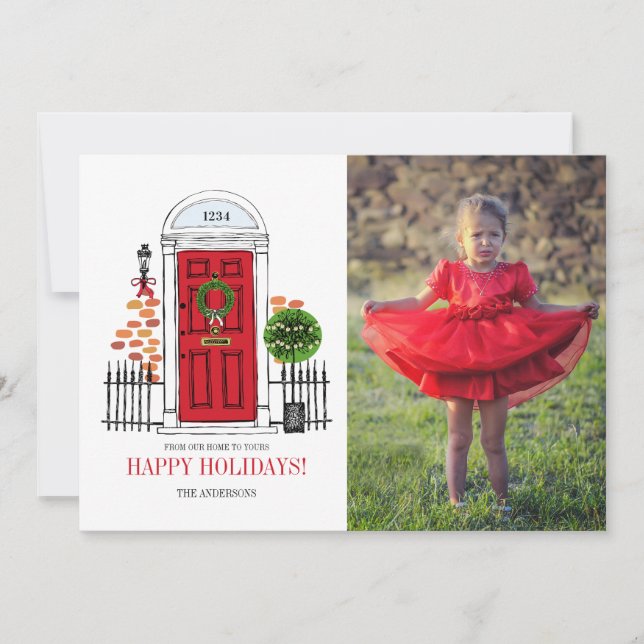 Tarjeta fotográfica de la puerta de los Navidades  (Anverso)
