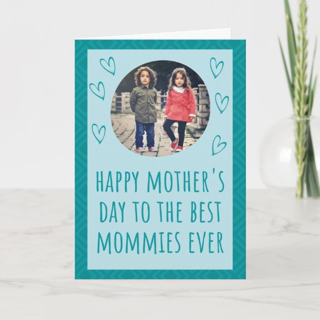 Tarjeta fotográfica de las mejores madres de todos (Anverso)