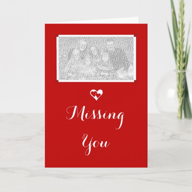 Tarjeta fotográfica de los corazones ausentes (Anverso)