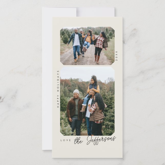 Tarjeta fotográfica de marco retro (Anverso)